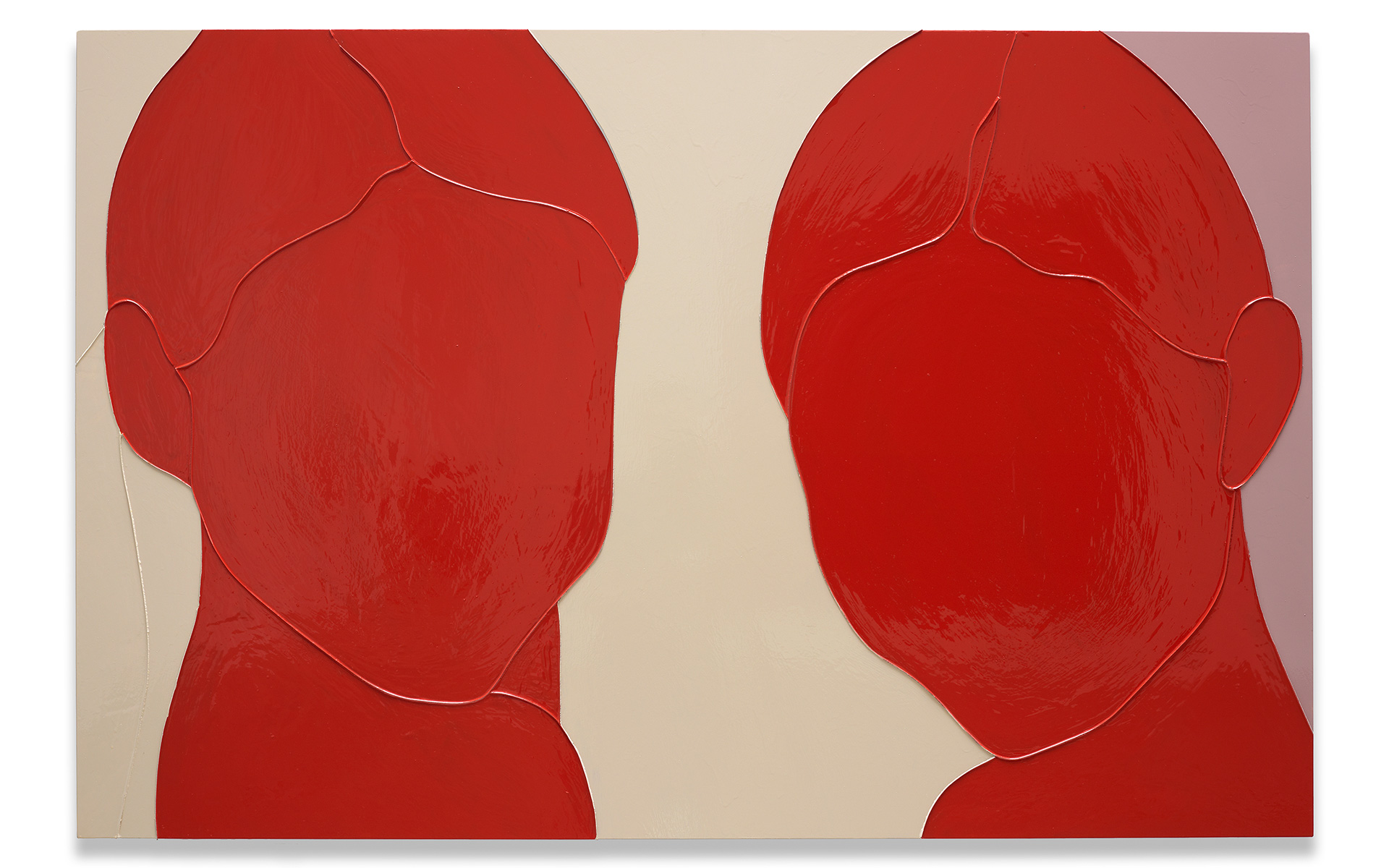 Gary Hume, Two Girls, 2009, Gloss paint on aluminum. Courtesy the artist, Matthew Marks Gallery & Sprüth Magers